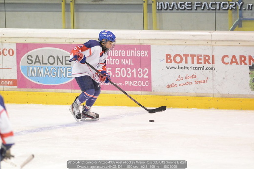 2015-04-12 Torneo di Pinzolo 4332 Aosta-Hockey Milano Rossoblu U12 Simone Battelli